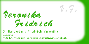 veronika fridrich business card